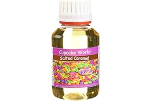 Cupcake World High strength liquid food flavouring concentrates Salted Caramel 100ml