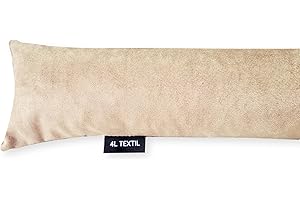 ‎4L TEXTIL 4L Textil Zugluftstopper Durchzugstopper Windstopper für Türen und Fenster Luftzugstopper für Tür Türschlange Türrolle 70 cm 80 cm 90 cm 100 cm 150 cm (Beige, 100 cm)