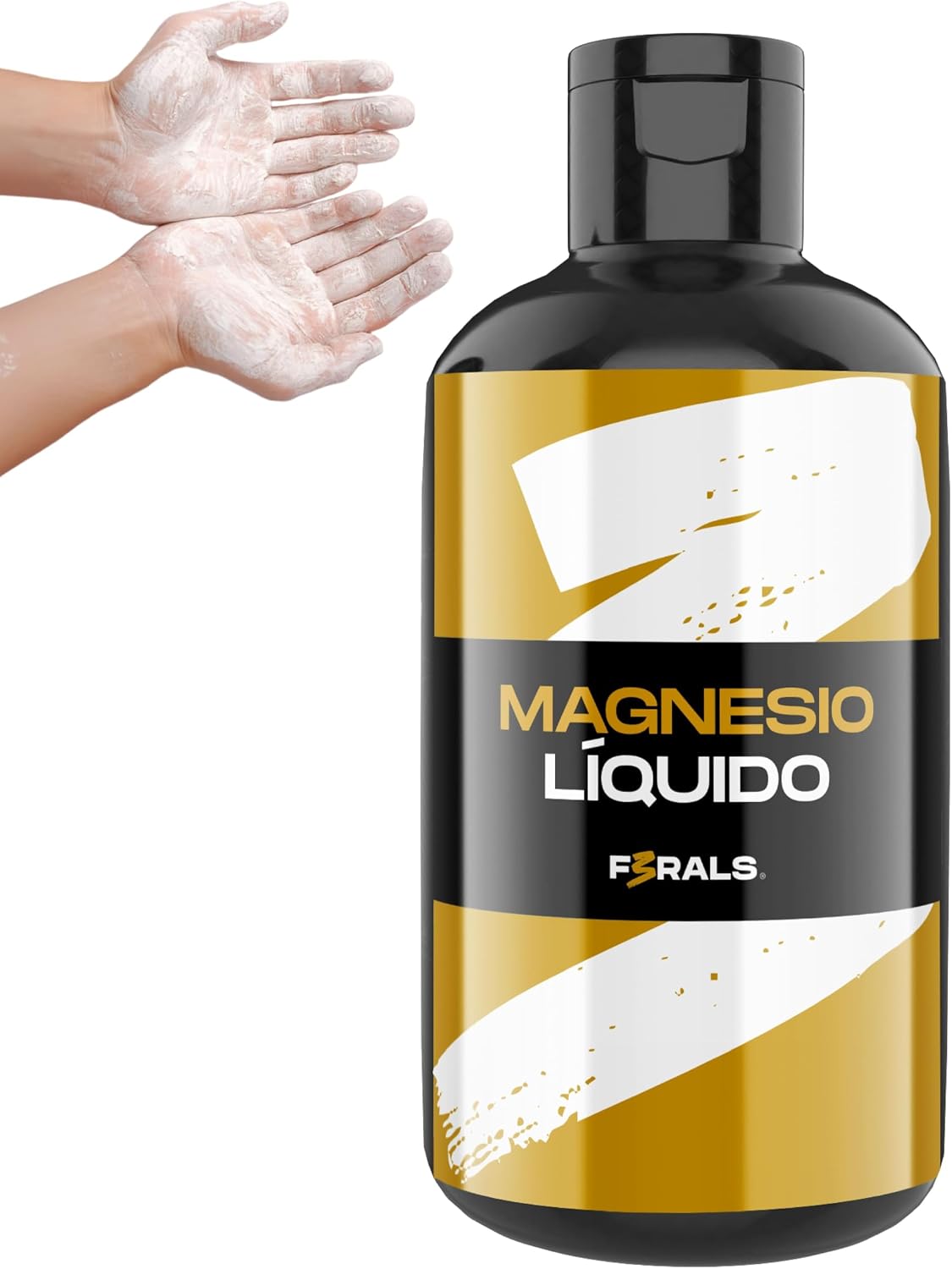 F3RALS® MAGNESIO LÍQUIDO | Liquid Chalk para Agarre Escalada, Boulder, Calistenia, Padel, Pesas y Tenis – Secado Rápido, Sin Polvo, Alta Resistencia y Fácil de Limpiar