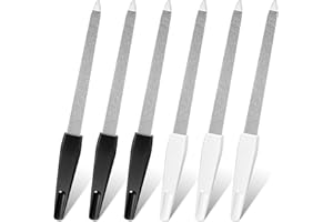 Sularpek 6 Pièces limes a ongles en Métal, Lime a Ongles, Limes a Ongles Professionnelle, Lime Ongle,Lime à Ongle, Utilisation à La Maison et au Salon