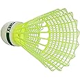Yonex Mavis 10 Nylon Shuttlecock, Yellow, Pack of 6 | Made in Japan (Green Cap)