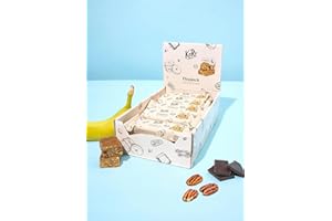 ‎KORO KoRo - Bio Flapjack Banana Bread 15 x 60 g - Vegan & glutenfrei - Ballaststoffreich (11 g/100 g) - Mit Bananenchips, Pekannüssen & Schokostückchen