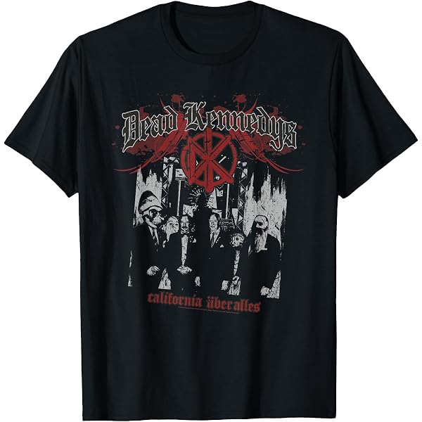 Dead Kennedys Distressed Logo T-Shirt - Men's Licensed Rock Band Tee, Black
