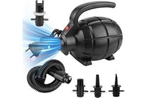 Vegena Pompa Ad Aria Elettrica 600W per Cuscini, Letti Gonfiabili, Galleggiante, Zattera e Giocattoli