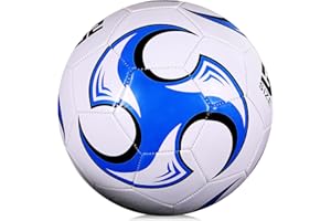 GANZTON Fußball Größe 5,Fußball Trainingsball Klassisches Design,Weich und Federnd,Unisex Erwachsene Jugend kinder Ball Fußballfans Artikel Fußballliebhaber Geburtstagsgeschenk Regulär Nr. 5 Ball