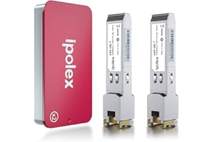 Ipolex Gigabit SFP to RJ45 Copper SFP Transceiver, 1000Base-T Mini GBIC, 1.25G SFP to Ethernet Module, for Cisco GLC-T/SFP-GE-T, Meraki MA-SFP-1GB-TX, Ubiquiti UF-RJ45-1g and More, 2 Pack