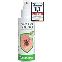 Green Hero Zeckenspray schützt zuverlässig vor Zecken, Mücken & Moskitos 100ml Zeckenschutz mit dem gut duftendem Wirkstoff