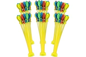 Yamobi 666 Stück Wasserballons,Wasserbombens,Wasserbomben Mehrweg,Farbige Wasserballon Set,Water Balloons,Biologisch Abbaubare Cluster Wasserballons Für Wasser Spiele