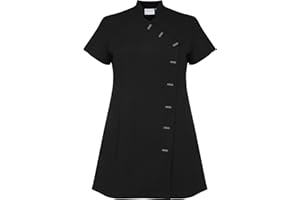 Proluxe Essentials Túnica de Belleza para el Cuerpo Cruzado Peluquería SPA Masaje Terapeuta Trabajo de Salud Uniforme de salón de uñas