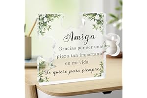 XIOABRE Regalo Amiga Regalos para Amigas Regalo Mejor Amiga Acrilico Puzzle Regalos para Una Amiga Regalo para Una Amiga Regalo para Mejor Amiga Cumpleaños Regalos Amigo Invisible Regalos Originales