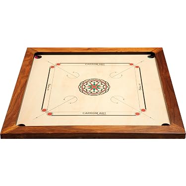Carrom Art Shuffle Puck Mango – Air Hockey En Bois 90 X 45 Cm, 2 Joueurs, Dès 6 Ans – Jeu De Plateau Familial