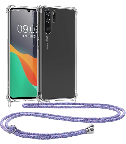 Handykette Mit Panzerfolie Für Honor 8X – Silikonhülle Mit Halsband, Längenverstellbar, In Schwarz