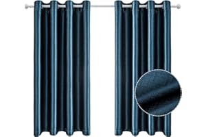 Ystyle Tende Per Interni 2 Pezzi, Tende Camera Da Letto, Tende Oscuranti, Tenda Oscurante Da Interno, Tenda Termica Isolante Freddo E Caldo, Tende Fonoassorbenti, 140x145 cm, Azul Oscuro