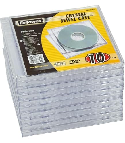 Custodie Singole Per CD/DVD - 50 Pezzi, Vassoio Nero, Dorso 10,4 Mm, Per Archivio E Presentazione