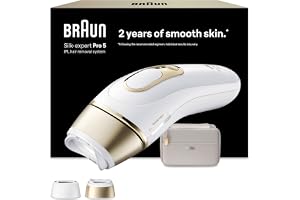 Braun Smart IPL Silk·expert Pro 5, Laserhårborttagning Hemma, Permanent Hårreduktion, Med Fodral, 2 huvuden, PL5210