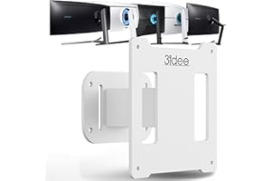 3IDEE Adaptateur VESA Compatible avec Les écrans Samsung Odyssey G9, Neo G9, G8, Neo G8 & Plus - Adaptateur de Support d'écran incurvé 49 Pouces - Charge extrême jusqu'à 30kg - VESA 100x100 - Blanc