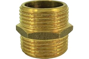 OASE Promax 44549 Mamelon double 3/4", 1 pièce, laiton, accessoires, raccord