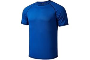IDTSWCH Herren große größen Übergröße Schwimmshirt Rash Guard Männer Schutz Beach T-Shirt Shortsleeve