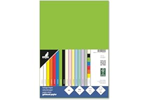 kangaro Carta colorata verde, DIN A4, 160 g/m², mix FSC, 50 confezioni di carta da lettere fai da te, K-0039-275, 29,7 x 21 x 1
