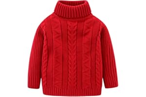 Mud Kingdom Niños Suéteres Unisex Cuello Alto Ligero