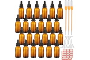 LOPYXBR Set med 24 30 ml pipettflaskor med bärnstensfärgad pipett