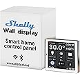 Shelly Wall Display White - Wi-Fi & Bluetooth Smart Home Control Panel with Integrated 5A Switch, Colour Display, Home Automation, iOS Android App, Lux Sensors