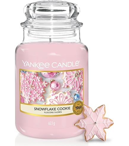 Bougie Parfumée Yankee Candle Cookie Noël - 150h De Fragrance - Idée Cadeau Femme