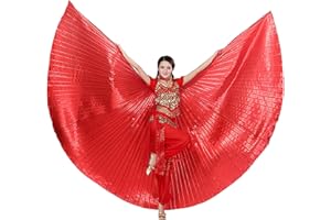 Baisdan Angel Isis wings (Wings + Stick+ Carrying Bag) Egyptian Belly Dance Carnival Costumes Butterfly Wings