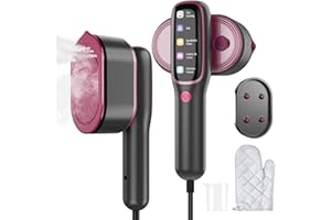 Yaskyly Ferro da Stiro da Viaggio, 2 in 1 Stiratore a Vapore e Ferro da Stiro 1200W, Ferro da Stiro a Vapore Ferro da Stiro Verticale, Riscaldamento Rapido in 15S - Serbatoio 100ml - 4+1 Modalità