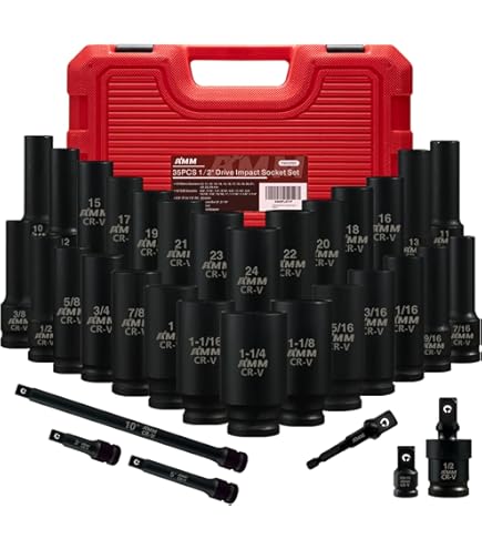 70pcs 3/8" Drive Impact Socket Set,Standard SAE (5/16 To 3/4-Inch) 70 - View #8