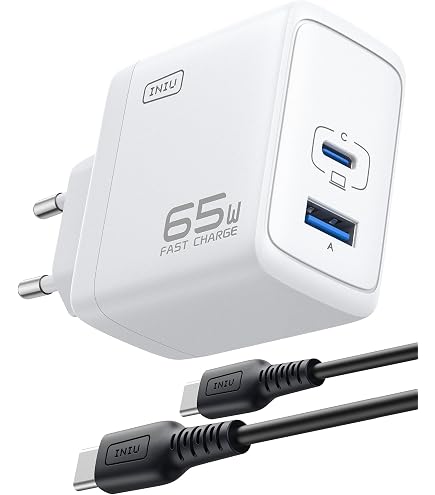 INIU Caricatore USB C da 65 W, 2 porte [USB-C + USB-A] | FindTheDeal