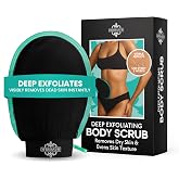 Dermasuri Deep Exfoliating Glove &ndash; Body Scrub and Tanning Remover &ndash; Korean Glove for Men Women &ndash; Gift Spa Self-Care &ndash; Keratos