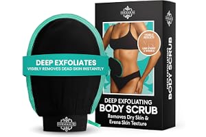 Dermasuri – Djupverkande Skrubbhandske för Kroppen – Exfoliering & Borttagning av Brun-utan-sol – Koreansk Hudvårdshandske Män och Kvinnor – Presentidé Spa – Behandling av Keratosis Pilaris – 1 Pack