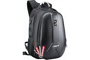 HAND-PRO Sac à dos Moto Homme Imperméable Protecteur Pluie Sacs Motos Dura Sac à dos Casque intégral 35L