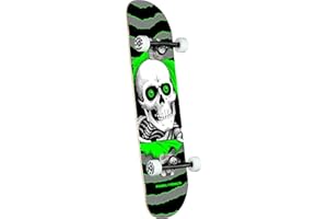 Powell Peralta Factory - Skateboard completo Ripper One Off Argento/Verde 8"