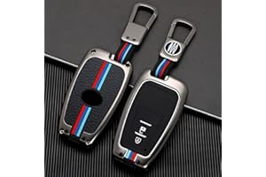 Happyit - Cover in lega di zinco per chiave auto Toyota Camry RAV4 Avalon C-HR Prius Corolla GT86 protezione impermeabile a 360° (colore opaco, 2 pulsanti)