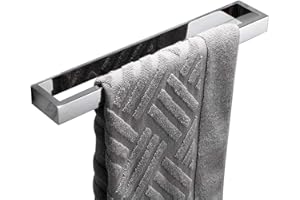 Flybath 40 CM Porta Asciugamani Adesivo SUS 304 Acciaio Inossidabile Anelli Portasciugamani Porta Asciugamano Bidet Bagno Cucina da Muro, Lucidato a Specchio