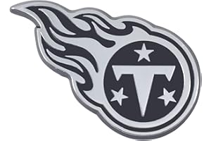 FANMATS NFL Tennessee Titans Chrome Emblem, Chrome, 2.23x3.15