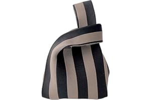 Anopo Donna Polso Nodo Borsa Tote Piccolo Uncinetto Polsino Borsa a Mano Estetico Carino Maglia Borsetta