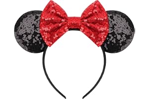 DRESHOW Med Musöron Och Båghuvudband Glitter Partydekoration Cosplay Costume för Kvinnor