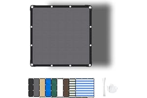 ZHhan Garden Sun Screen Fabric Shade Net Outdoor Fence Netting Screening, Backyard, Patio, Balcony, Includes Cable Ties 8 Days Delivered 9 Colors 195 Sizes
