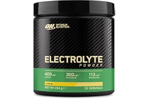 Optimum Nutrition Elektrolytpulver, Citron Färdigblandad Formel, Natrium Magnesium Kalium Kosttillskott för Träning och Inten