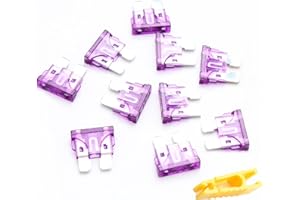 SAIZONE Fusibili Auto Standard,Medio Fusibili Kit,Fuse,Standard Fusibili Automotive,Con 1 estrattore per la Sostituzione dei Fusibili,Specifiche Fusibile : 35A,10 Pezzi