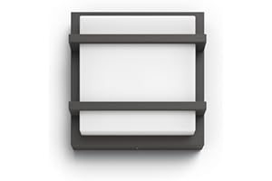 ‎PHILIPS LIGHTING Philips myGarden LED Petronia Wandaußenleuchte, 12W, Anthrazit