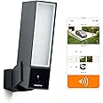 Netatmo Telecamera WIFI Esterna Intelligente con Sirena da 105 dB, Luce Integrata, Sensore di Movimento, Visione Notturna, Se
