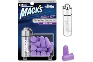 MACK'S Mack 's Shooters Slim Fit Schaumstoff (7-Pair) Ohrstöpsel mit gratis Reiseetui