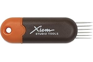 Xiem Tools USA Retractable Scoring Tool, Slide to reveal 6 pins for cutting or scoring, Orange (RST-10188)