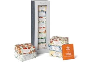 Whittard of Chelsea - Tea Discoveries Gift Set | Collection of Black & Green Teas | Suitable for Vegans & Vegetarians | - 8 Flavours x 5 Teabags each