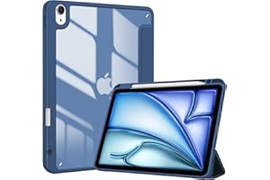 ProCase Funda Protectora para iPad Air 11" (M3) 2025 Modelos: A3267 A3270 / 11" (M2) 2024 / iPad Air 5ª/4ª Generación 10.9" 2022/2020, Carcasa Smart Folio con Ranura para Lápiz -Marina