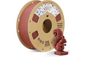 OVERTURE Rock PLA filament 1,75 mm, efekt Marmuru PLA, szpula 1 kg (2,2 funta), naturalna tekstura do drukarek 3D (Jarrah)